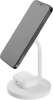 Stojánek s bezdrátovým nabíjením 2v1 FIXED MagStand s podporou uchycení MagSafe, 15W+5W, bílý
